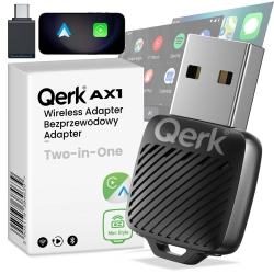 Adapter Android Auto CarPlay Qerk AX1 Moduł Bezprzewodowy Wifi 6 Bluetooth 5.4 Mini Adapter Android Auto CarPlay Qerk AX1 Moduł Bezprzewodowy Wifi 6 Bluetooth 5.4 Mini
