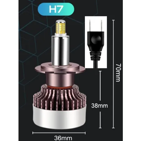 LED H7 Xstorm R9 160W 360° 25000LM Canbus – mocne żarówki samochodowe
