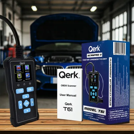Interfejs Diagnostyczny OBD2 Qerk T61 Polskie menu- skaner błędów