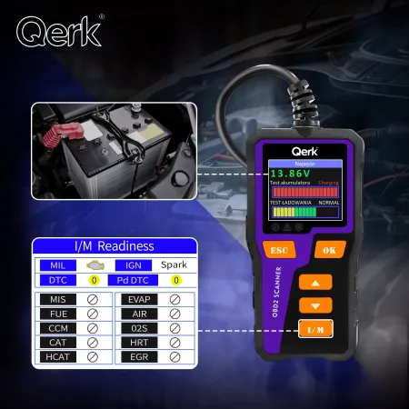 Interfejs Diagnostyczny, Tester OBD2 Qerk T51 z Polskim Menu i Kolorowym Ekranem